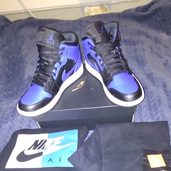Jordan 1 mid hyper royal blue - Picture 10 of 11